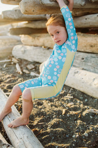 Baby and toddler one piece rash guard